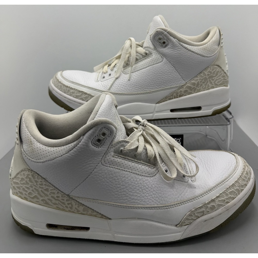Nike Air Jordan 3 Retro Triple White Men's Size 12
